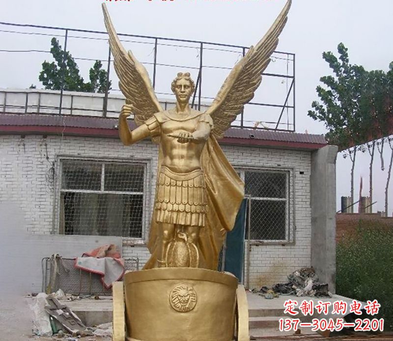 湖北阿波罗人物铜雕