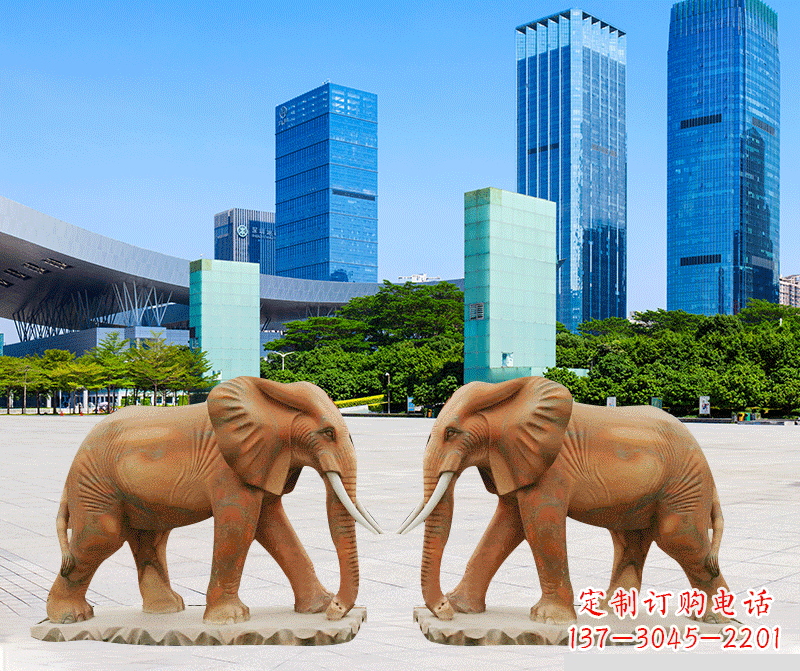 湖北雕刻石雕大象的