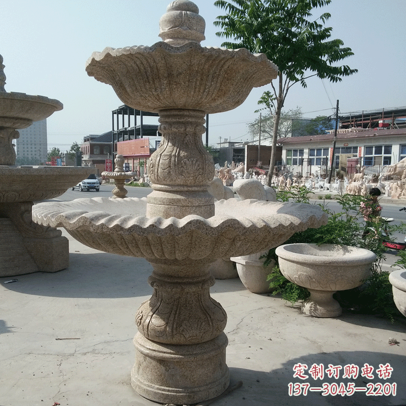 湖北砂岩雕塑喷泉