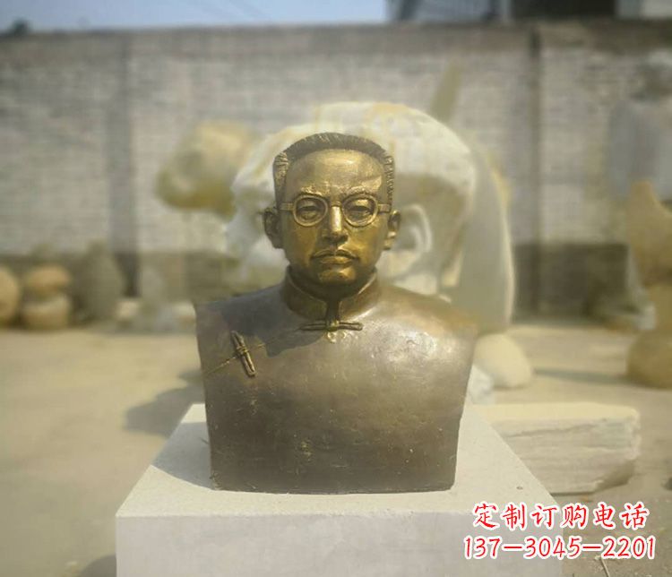 湖北新“陶行知精神爱国者陶行知胸像铜雕”