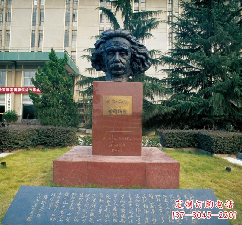 湖北爱因斯坦铜雕头像