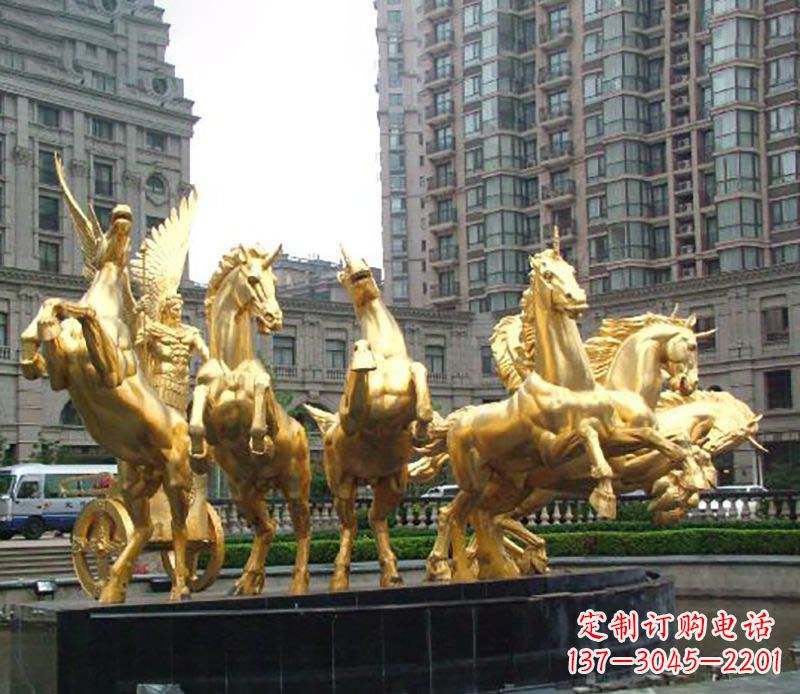 湖北八马群阿波罗铜雕
