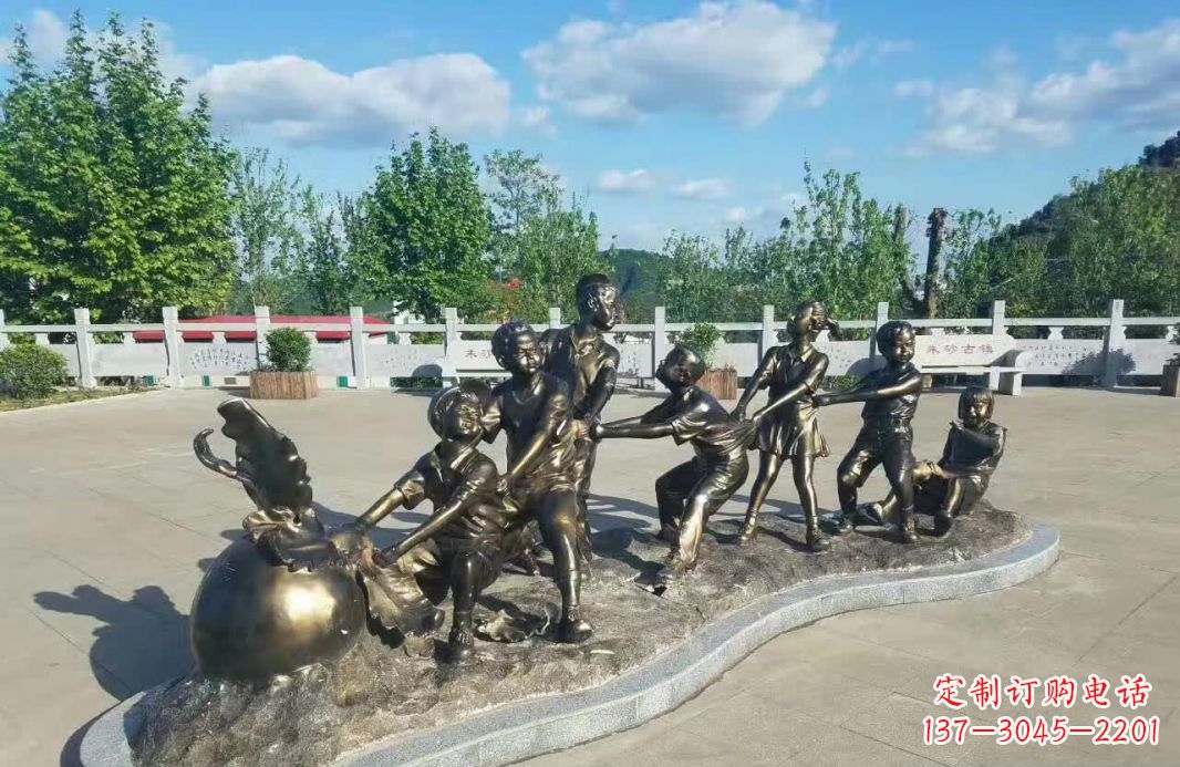 湖北萝卜精灵铜雕——精致的家居装饰
