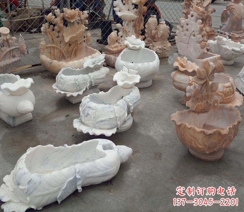 湖北白菜水盆景观石雕