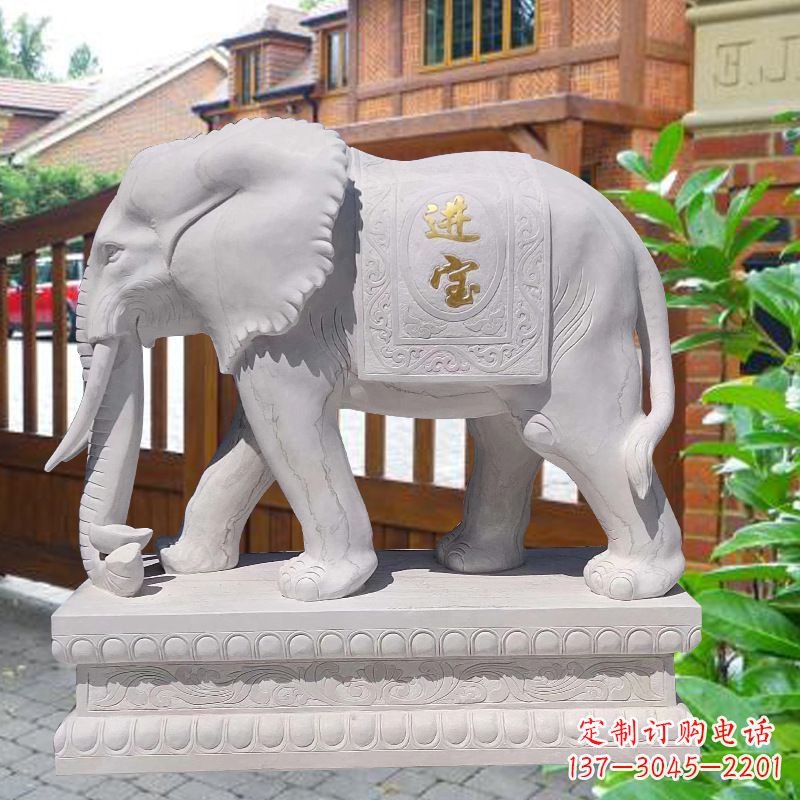 湖北雕刻大象精致的艺术品