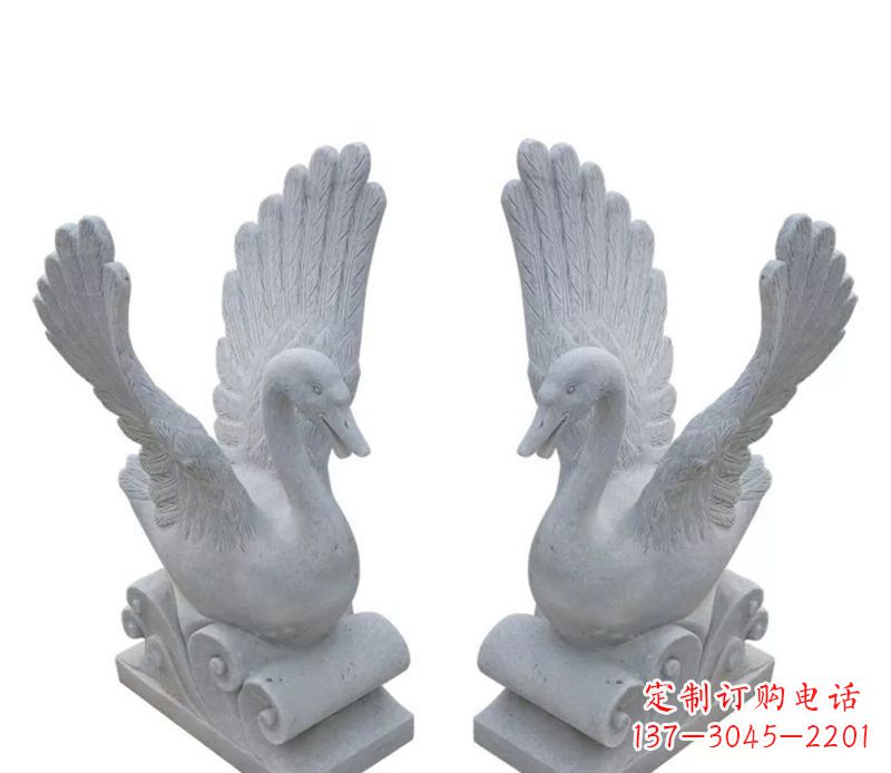 湖北天鹅之恋石雕