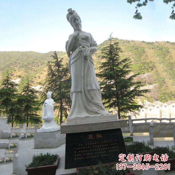湖北传承中国古代美女——褒姒雕像