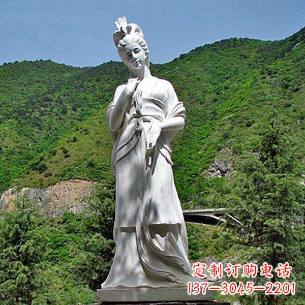 湖北褒姒汉白玉美女雕像