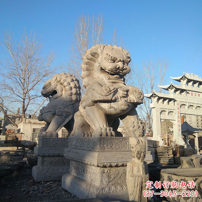 湖北新室内装饰狮子雕塑