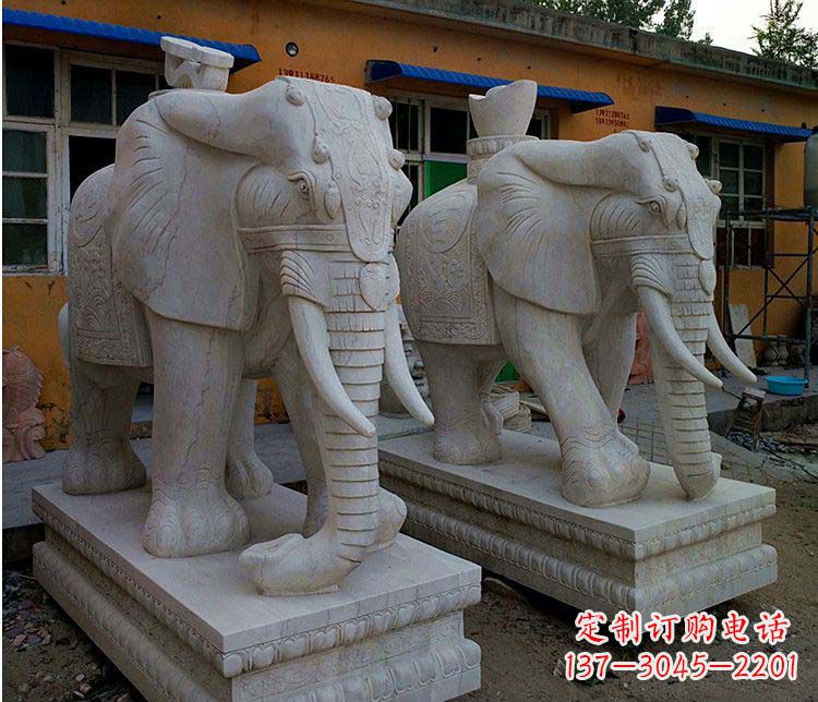 湖北新“大象招财石雕”