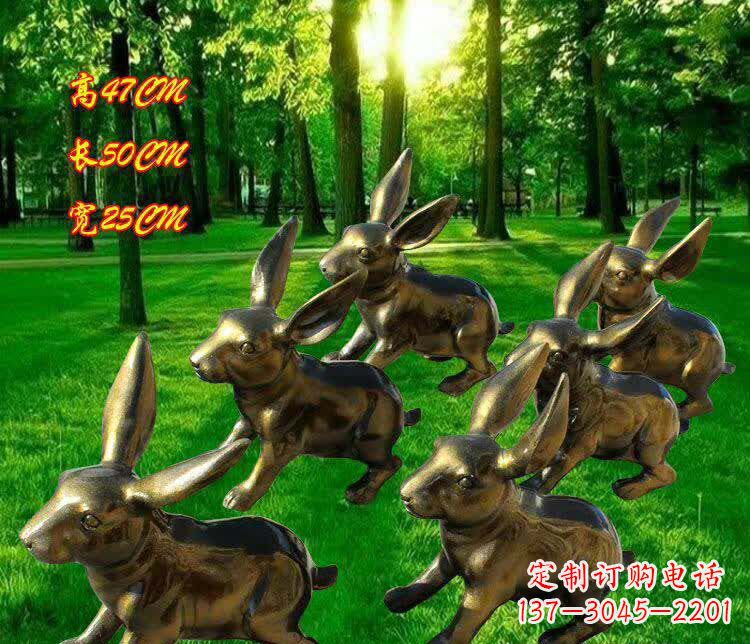 湖北兔子雕塑——激情活力的象征