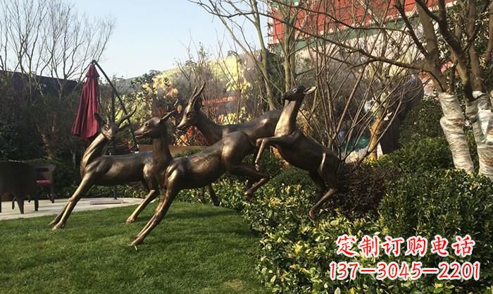 湖北“跃动的小鹿雕塑”