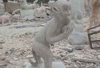 湖北新猴子雕像，传承古老传说