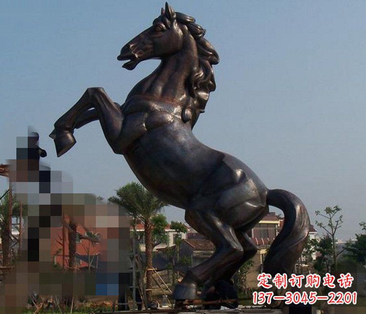 湖北别墅景观动物马铜雕塑