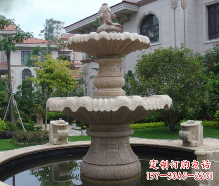 湖北别墅景观欧式喷泉石雕 (3)