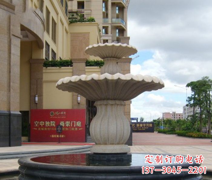 湖北别墅景观欧式喷泉石雕 (5)