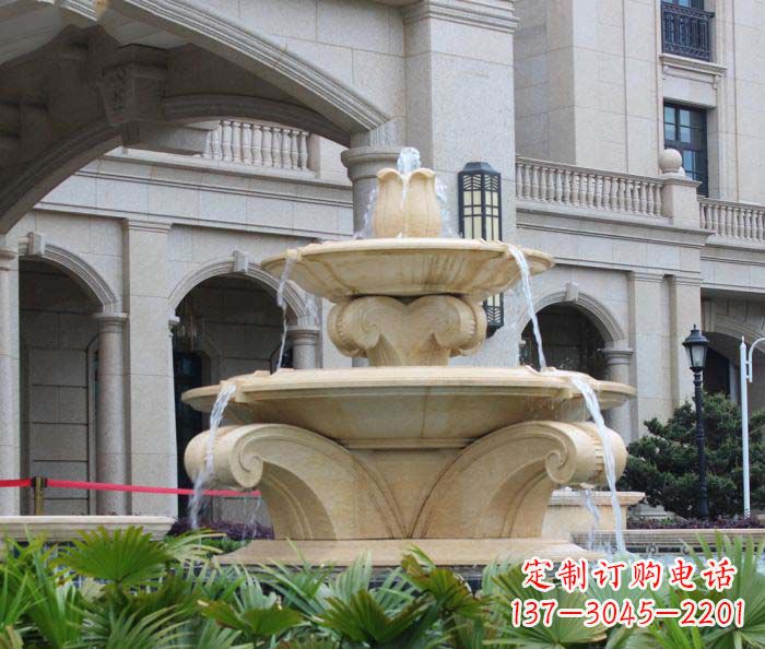 湖北别墅景观欧式喷泉石雕_1