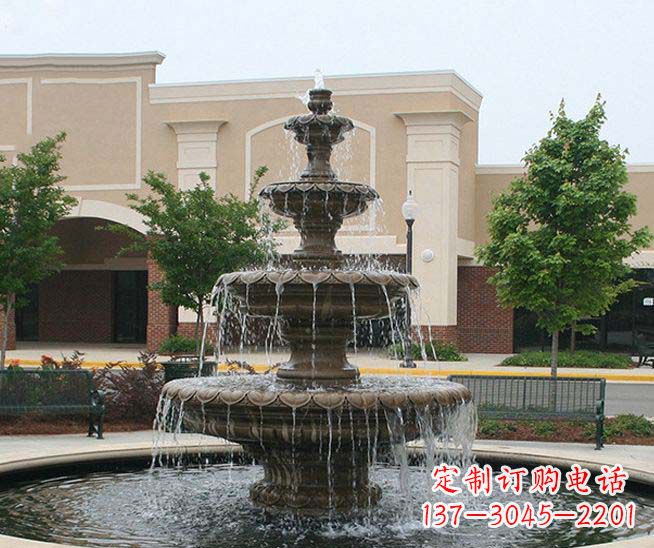 湖北梦幻之舞多层喷泉雕塑
