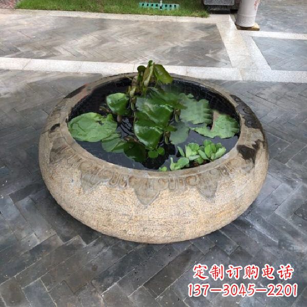 湖北经典古典仿古石雕鱼缸