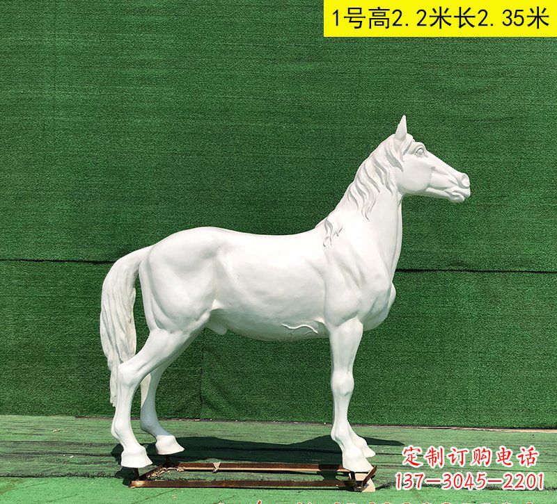 湖北玻璃钢白马雕塑