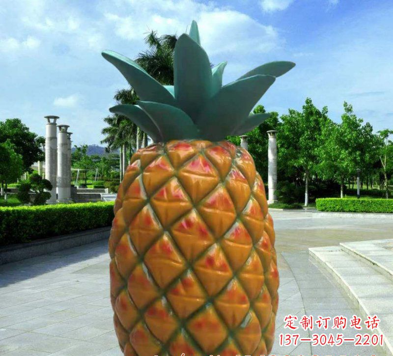 湖北玻璃钢菠萝灯