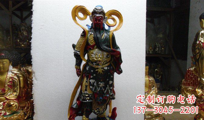 湖北关公玻璃钢彩绘刀