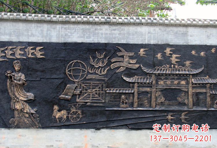 湖北玻璃钢仿铜牡丹雕塑