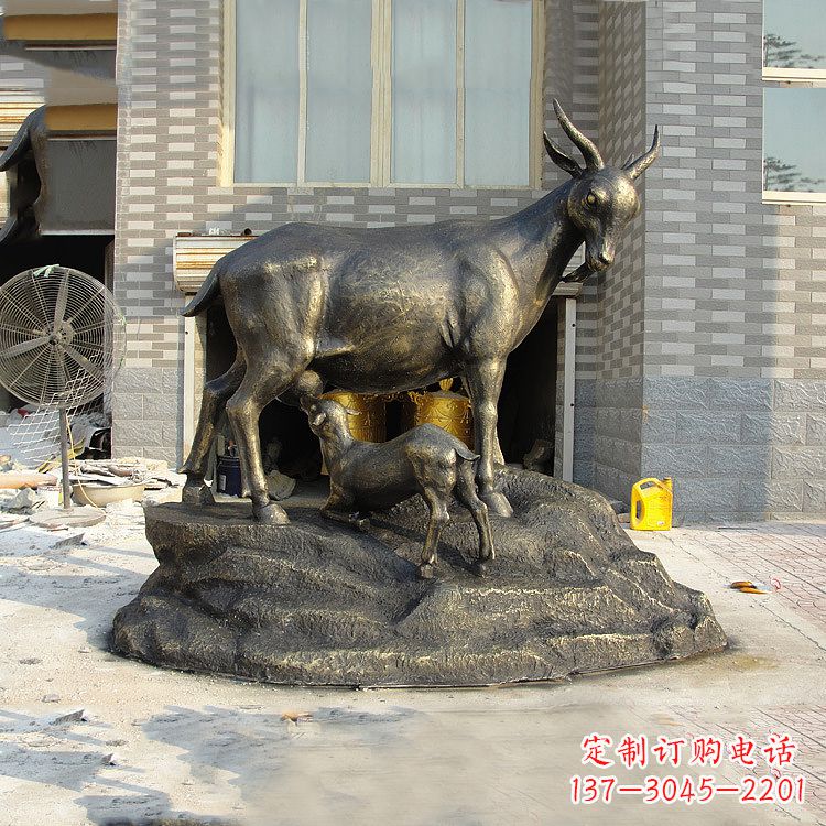 湖北玻璃钢仿铜动物雕塑