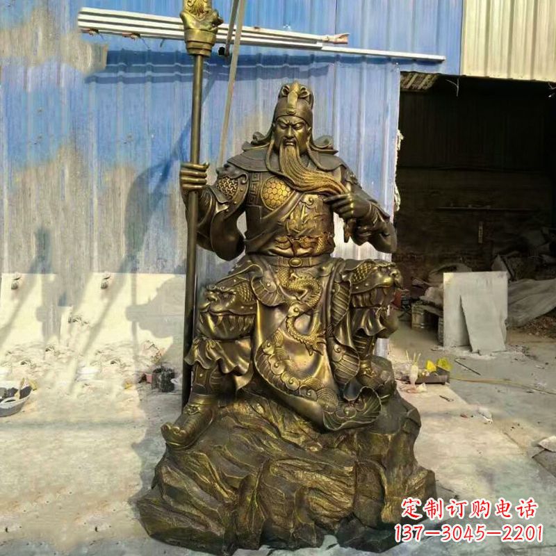 湖北玻璃钢制作的关羽雕塑