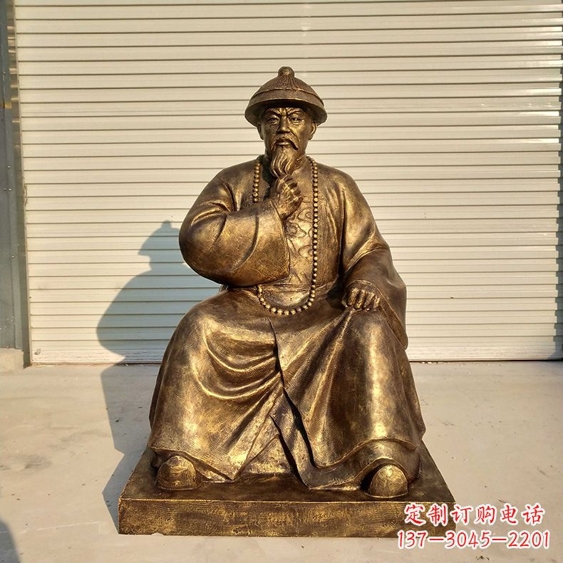 湖北林则徐——玻璃钢仿铜雕像