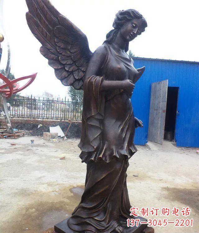 湖北玻璃钢仿铜欧式女人雕塑