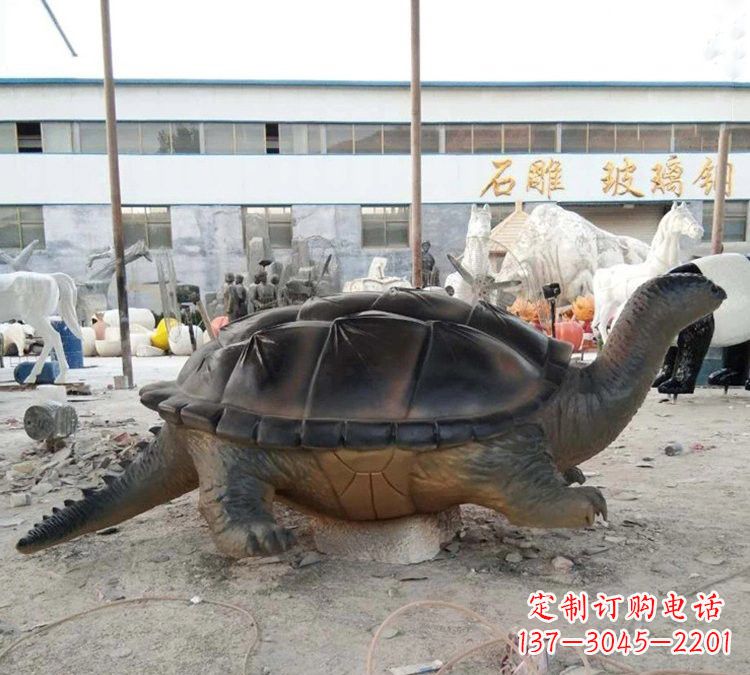 湖北玻璃钢仿真大型乌龟雕塑