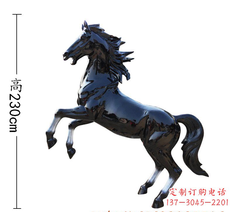 湖北玻璃钢马雕塑精美外形、经久耐用