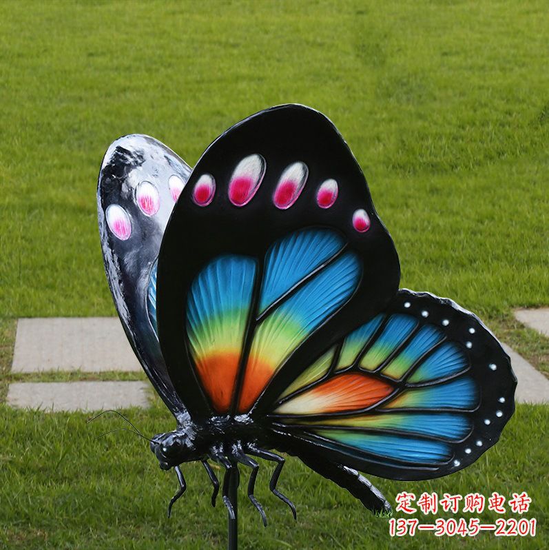 湖北玻璃钢制作的蝴蝶雕塑