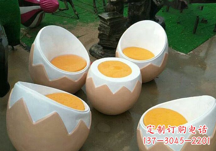 湖北玻璃钢鸡蛋雕塑——精致的艺术精品