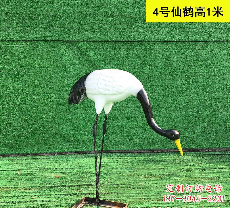 湖北仙鹤玻璃钢雕塑