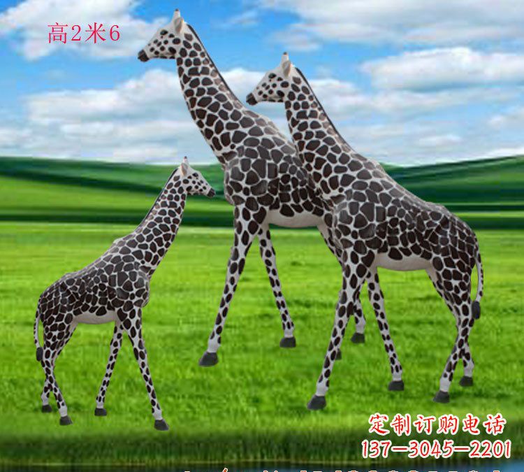 湖北玻璃钢仿真长颈鹿雕塑