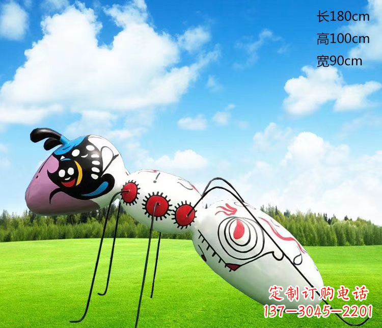 湖北玻璃钢公园彩绘蚂蚁雕塑