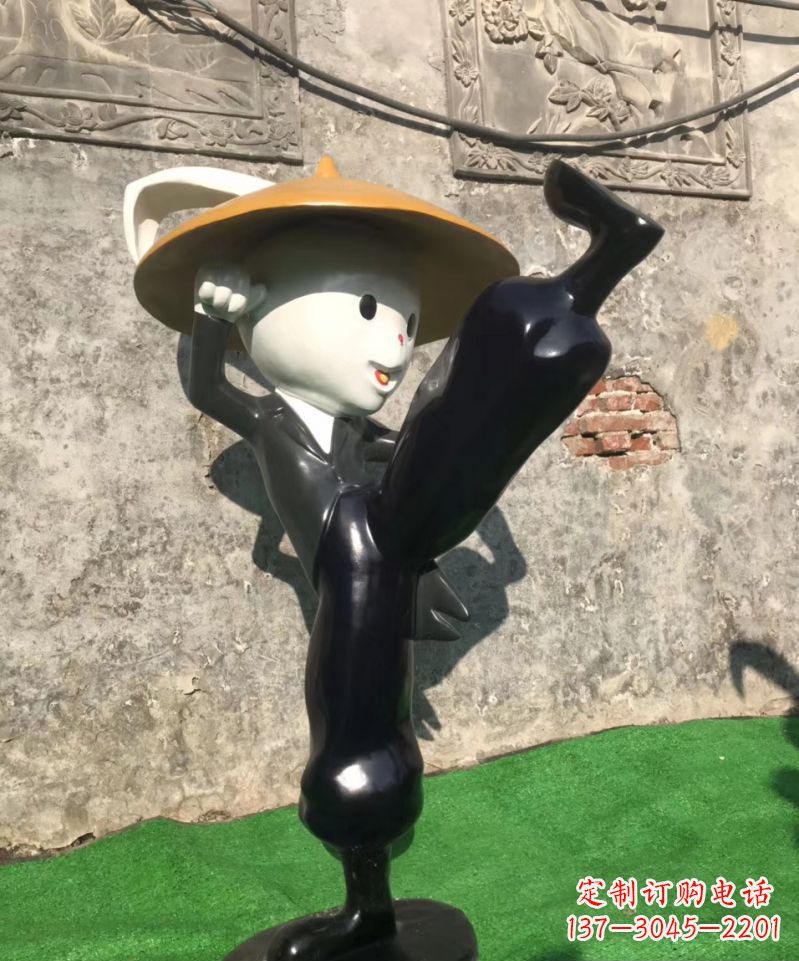湖北玻璃钢兔子雕塑精美绝伦