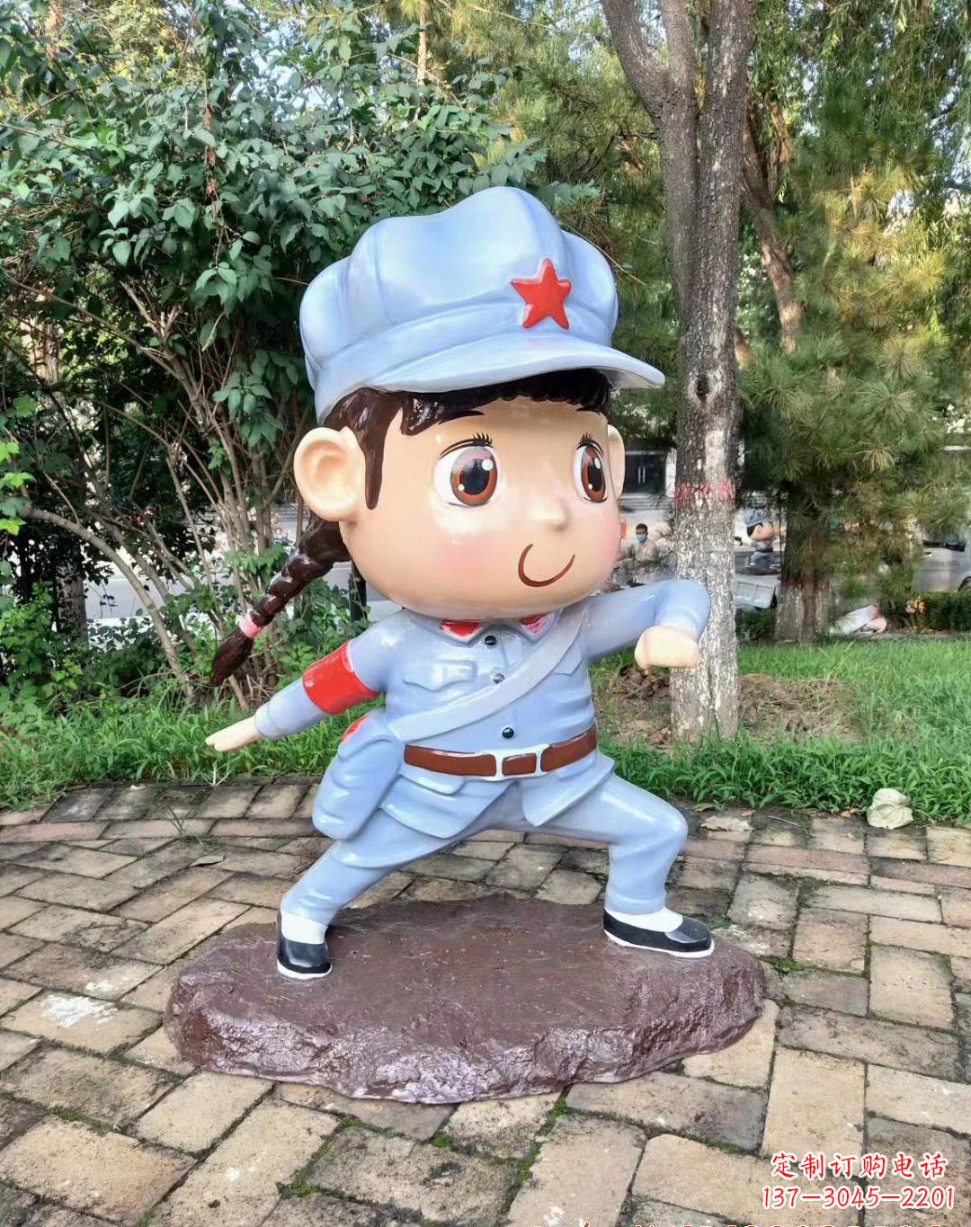 湖北红军雕塑永记革命英雄