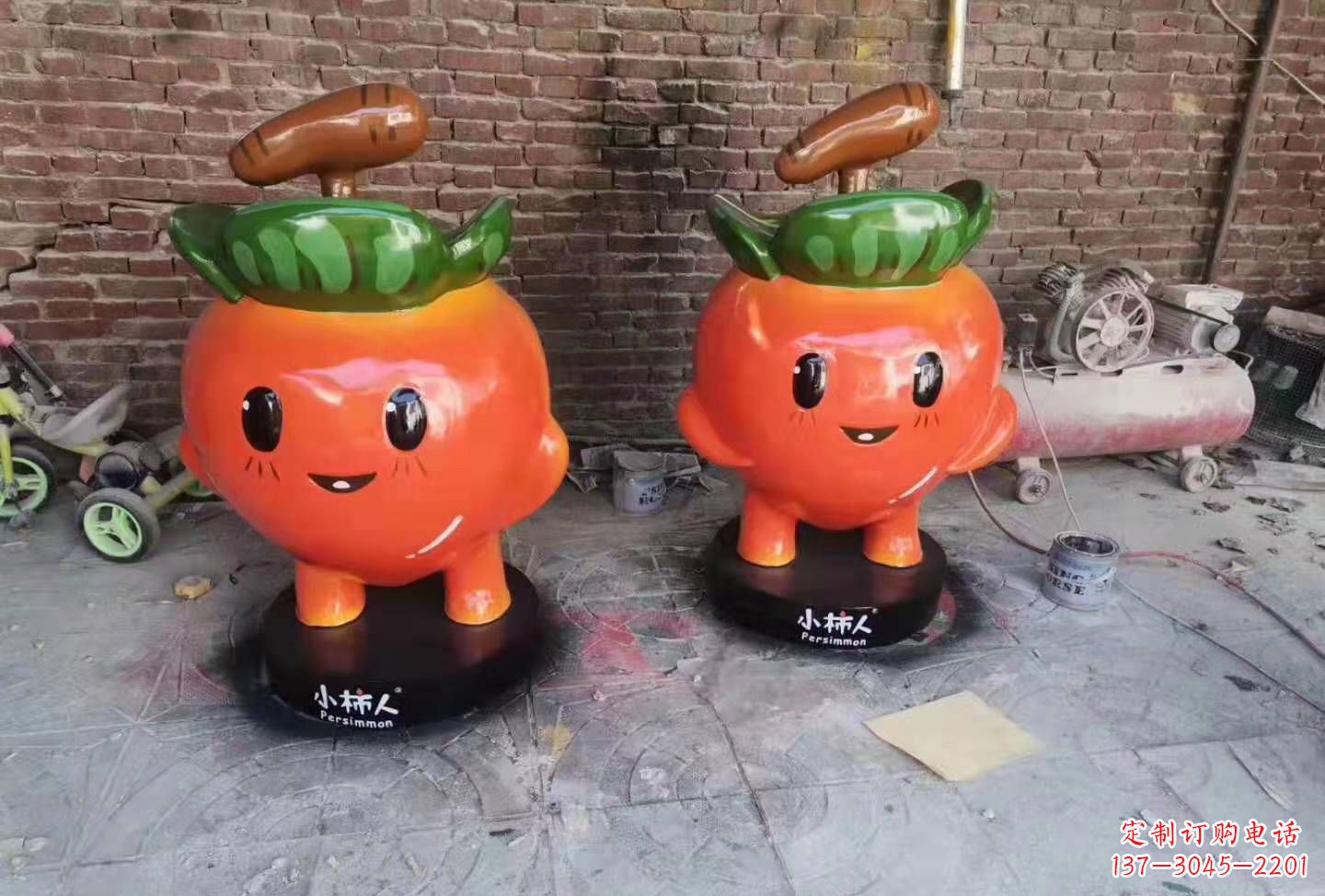 湖北精致玻璃钢卡通蔬菜雕塑