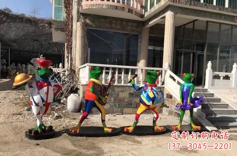 湖北玻璃钢制青蛙雕塑