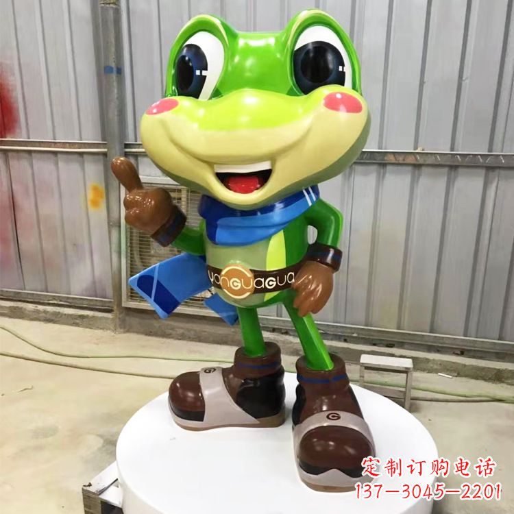 湖北玻璃钢青蛙雕塑——为商场儿童游乐场增添点缀