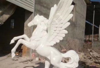 湖北玻璃钢飞马雕塑 动物雕塑