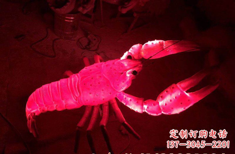 湖北玻璃钢龙虾雕塑