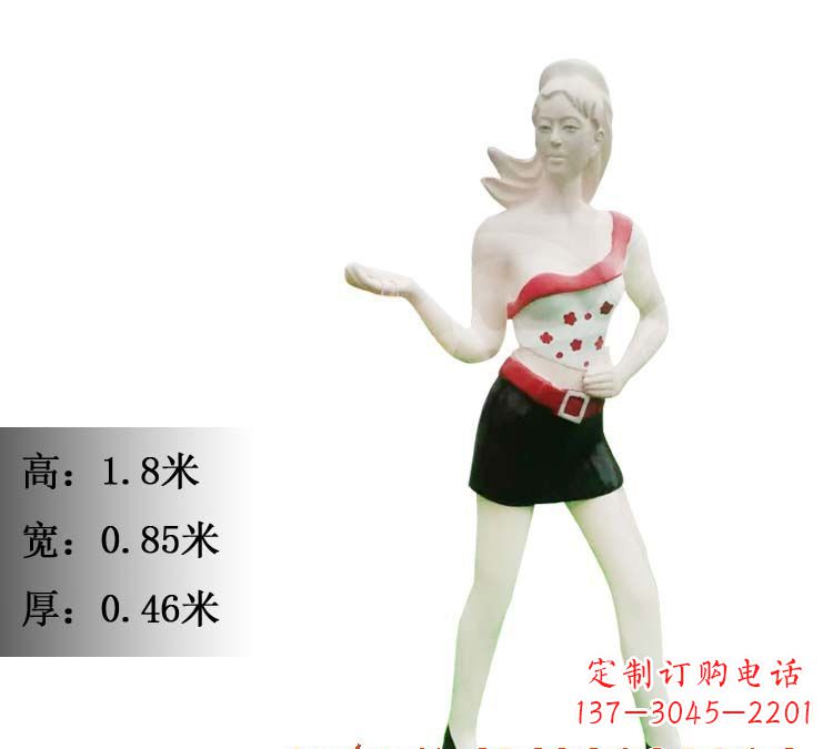 湖北玻璃钢美女雕塑