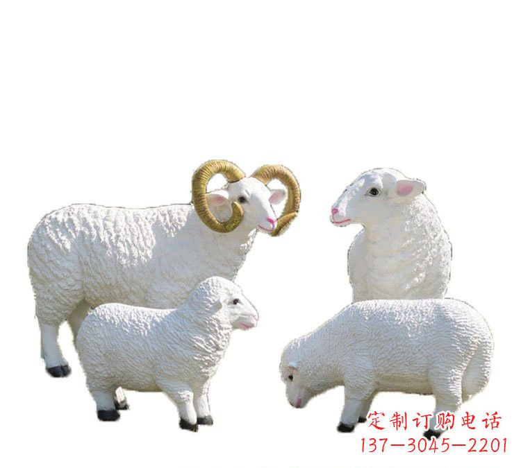 湖北玻璃钢山羊雕塑——传承藏区特色文化