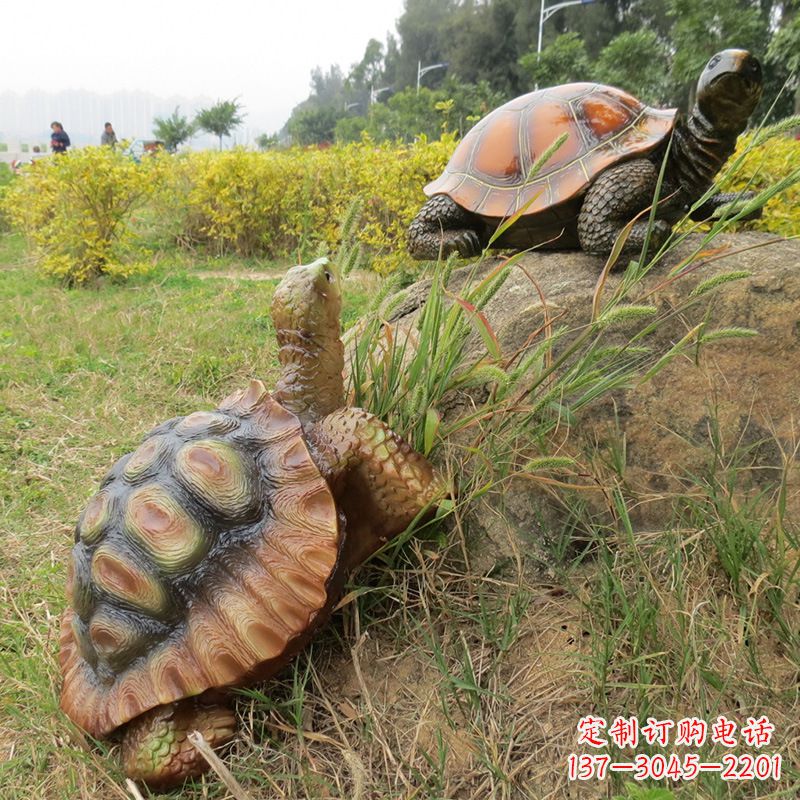 湖北玻璃钢乌龟雕塑别致而古朴