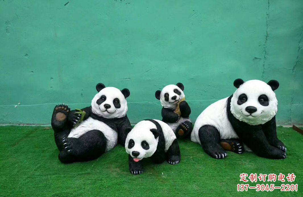 湖北玻璃钢熊猫雕塑传承中华文化