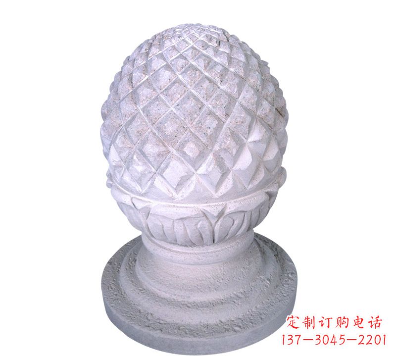 湖北菠萝雕塑艺术性的挡车路障